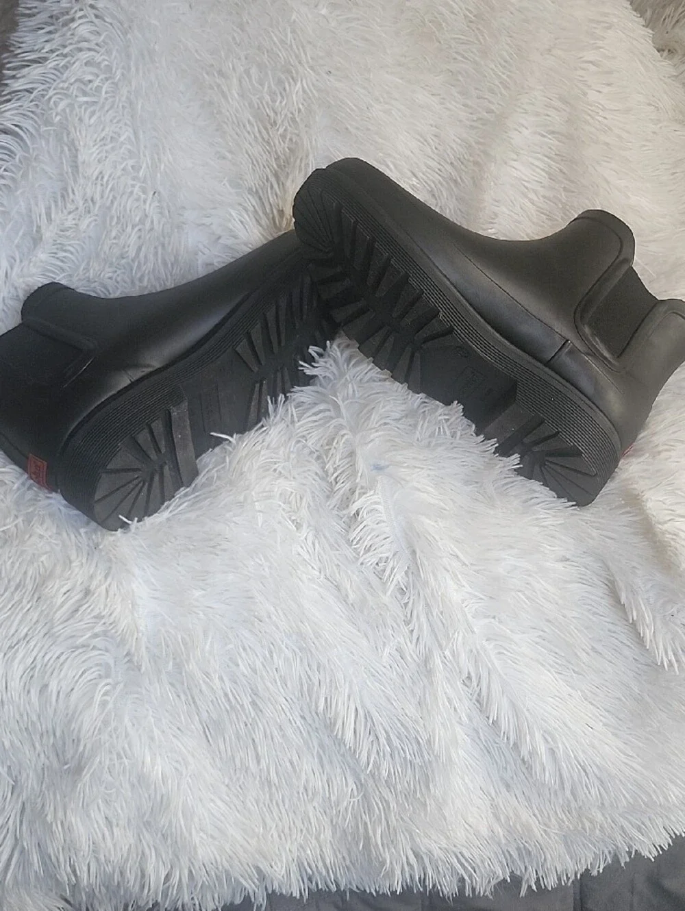 Chooka Ankle Black Chelsea-Style Rubber Boots Size 10